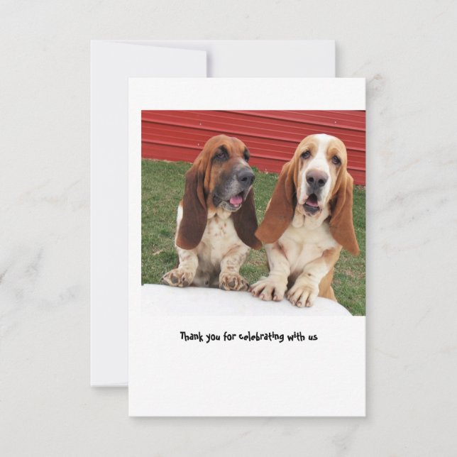 wedding danken Ihnen zu kardieren Dankeskarte (Vorderseite)