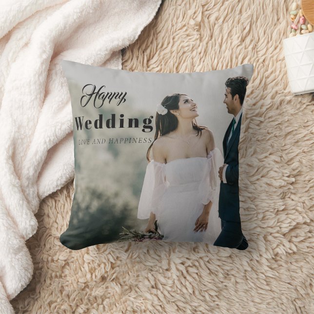 "Wedding Day Bliss" Personalisiertes neues Paar Kissen (Von Creator hochgeladen)