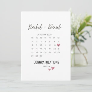 Wedding Day Card, On Your Wedding Day Card, Calend Save The Date