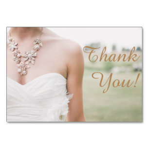 Wedding Design Card Vielen Dank Tischnummer