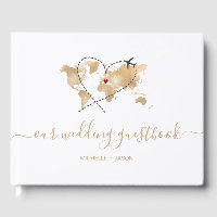 Wedding Destination Passport Weltkarte Vielen Dank