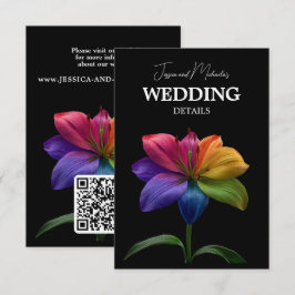 🌈 Wedding Details QR code  Begleitkarte