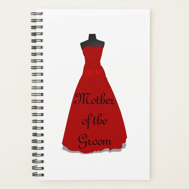 Wedding Dress Mother of the Groom Planner Planer (Vorderseite)