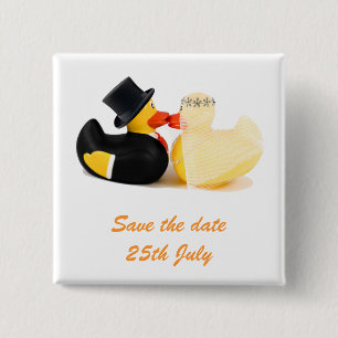 Wedding Ducks 3. Badge Button