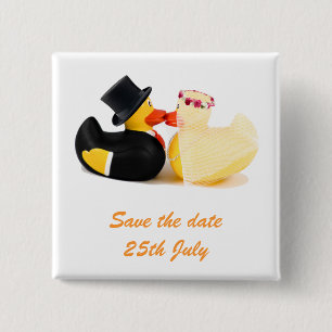 Wedding Ducks 4. Badge Button