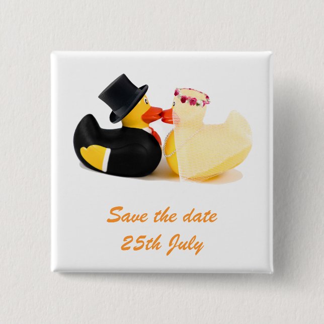 Wedding Ducks 4. Badge Button (Vorderseite)