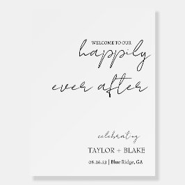 Wedding Easel | Glücklich immer nach