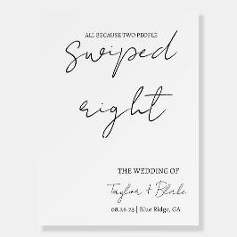 Wedding Easel | Nach rechts abgewischt