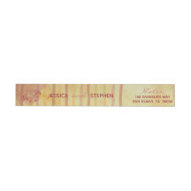 Wedding Envelope WrapAround Label asiatisch beeinf