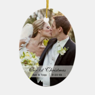 Wedding | erste WeihnachtsFoto-Verzierung Keramikornament