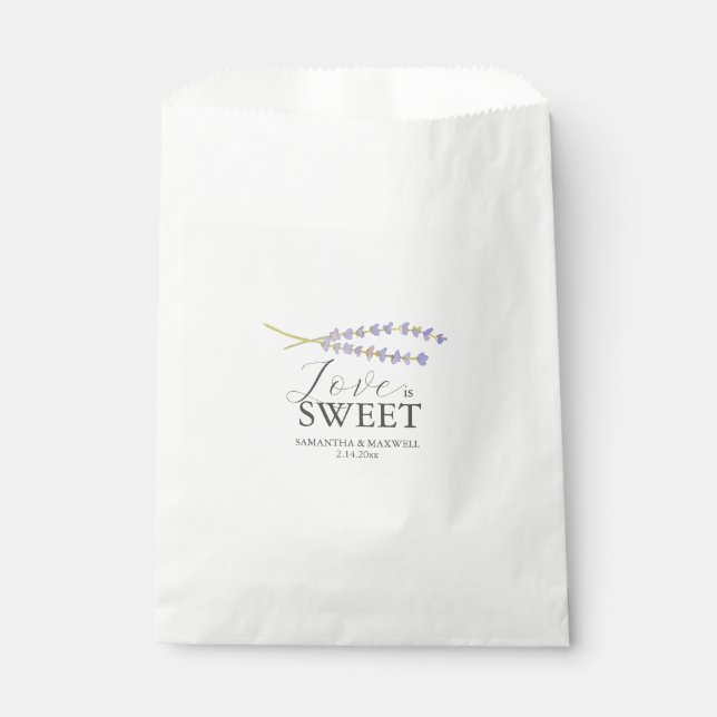 Wedding Favor Bags Lavender Geschenktütchen (Vorderseite)
