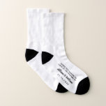 Wedding Favor Funny Dancing Feet Socken<br><div class="desc">Get your wedding guests out on the dance floor in these fun "these feet danced to love at the wedding of" socks. Personalize these souvenir keepsakes with your first names and wedding date.</div>