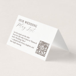 Wedding Flight Travel QR Code Playlist