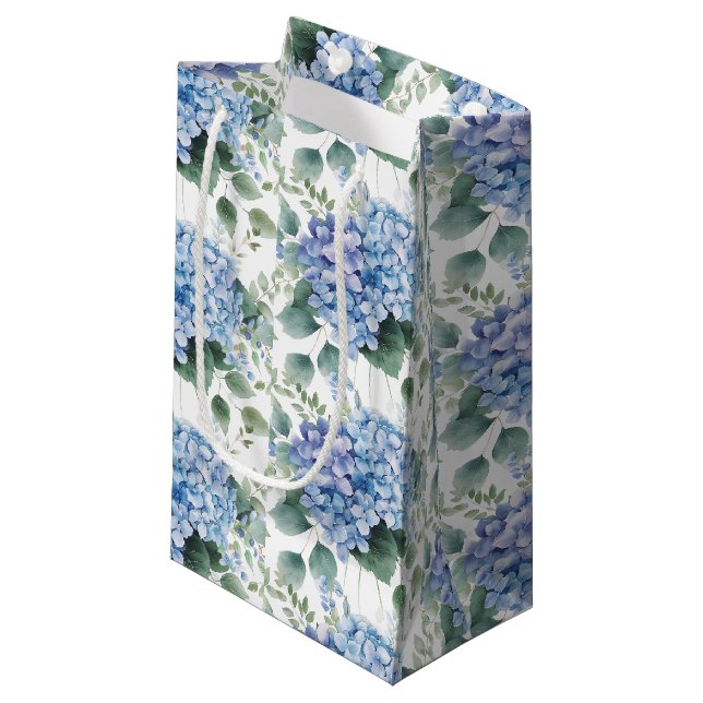 Wedding Floral Print Gift Bag Kleine Geschenktüte (Vorderseite Schrägansicht)
