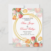 wedding flower invitation
