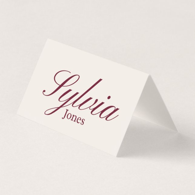 Wedding Foldable place card for dinner,engagement  (Vorderseite)
