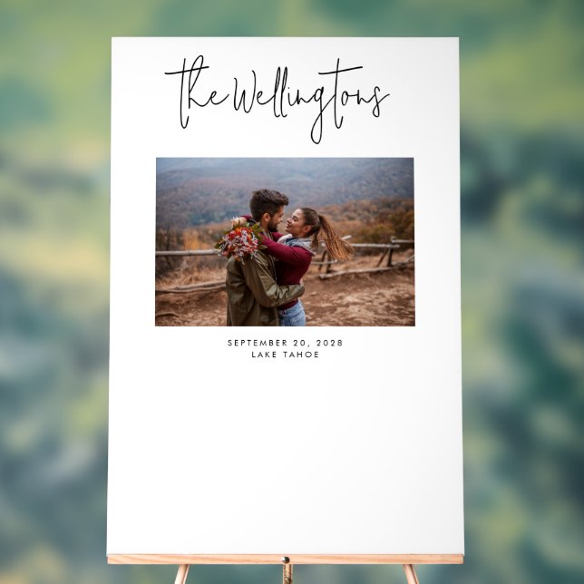 Wedding Foto Guest Book Alternative Acrylschild (Neutral)