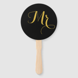 Wedding Game Round Hand Fan für Mr. oder Mrs. Fächer