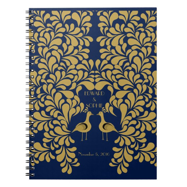 Wedding Gastbuch des Kunst-Dekopfaus 1920 Notizblock (Vorderseite)