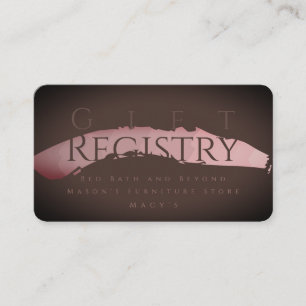 Wedding Geschenk Registrierung Schokolade Sangria Begleitkarte