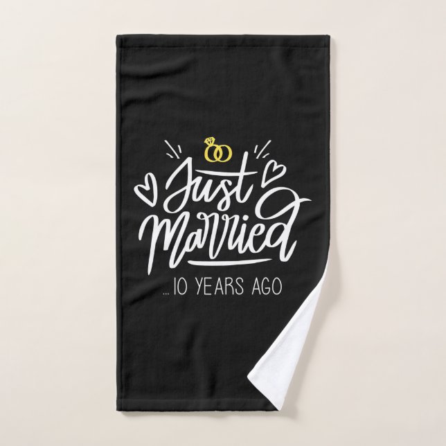 Wedding Gifts | 10th Wedding Anniversary Handtuch (Handtuch)
