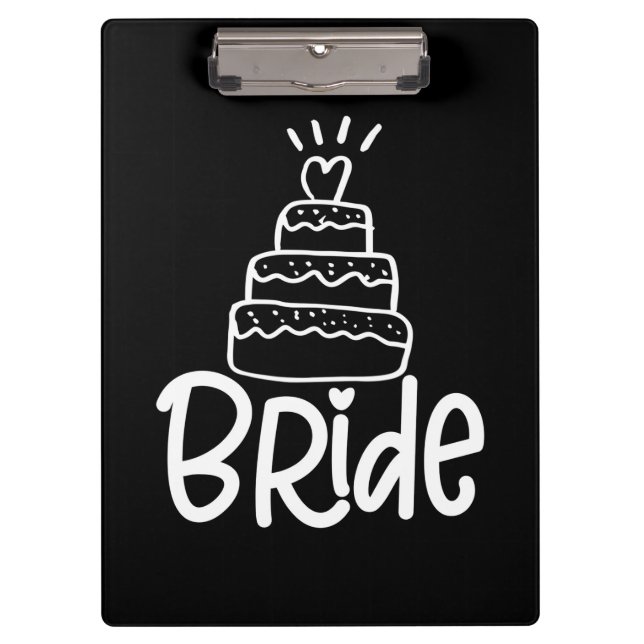 Wedding Gifts | Bride Bachelorette Party Klemmbrett (Vorderseite)