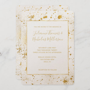 Wedding GoldSpritzer Einladung