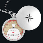 Wedding Gown Bridesmaid Necklace Versilberte Kette<br><div class="desc">Keepake Necklaces Wählen Sie entweder Silver Plated Gold Finish oder Sterling Silver Unique Personalisiert Custom !st Christmas Gift Wedding Party Necklaces - um die Hintergrundfarbe zu ändern - klicken Sie auf Anpassen - wählen Sie das letzte Tool aus dem Drop-Down-Menü und wählen Sie aus einer der angezeigten Farben oder geben...</div>