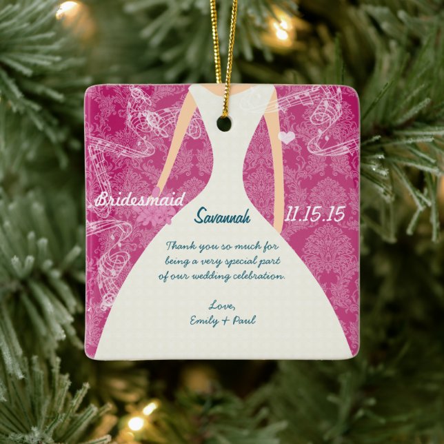 Wedding Gown Bridesmaid wählen Farben Keramikornament (Baum)