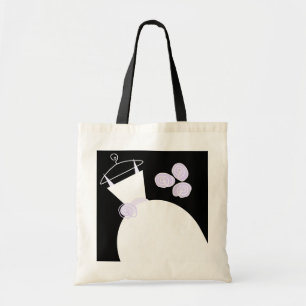 Wedding Gown Lila Tote Tasche schwarz
