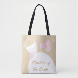 Wedding Gown Pink Beige Mother Bride Tasche
