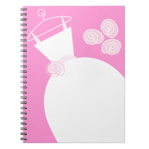 Wedding Gown Pink Notebook Notizblock