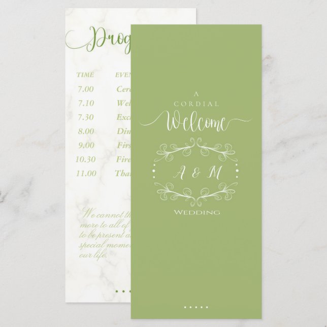Wedding Green Chic (Vorne/Hinten)