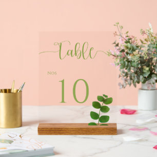 Wedding Green Chic Acrylschild