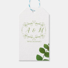 Wedding Green Chic Geschenkanhänger