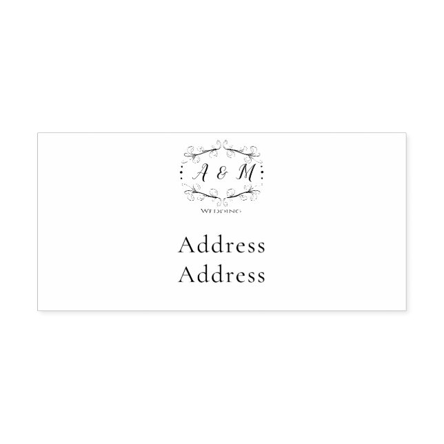 Wedding Green Chic Permastempel (Design)