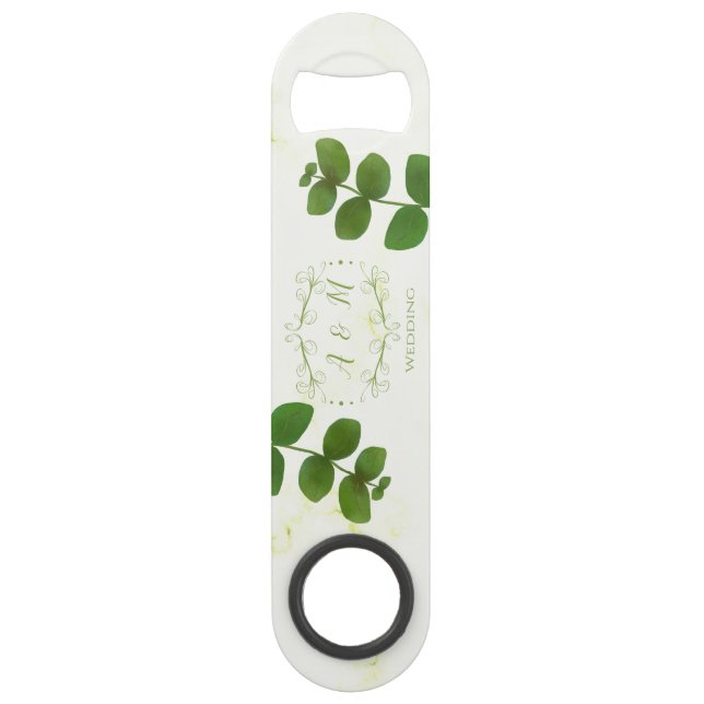 Wedding Green Chic Speed Flaschenöffner (Vorderseite)