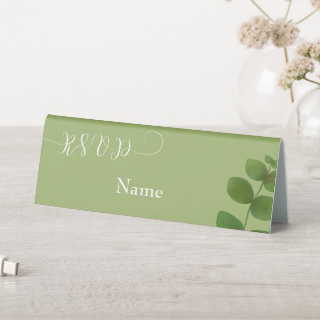 Wedding Green Chic Tischaufsteller (In Situ (Tisch))