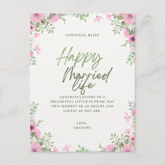 Wedding greeting  einladungspostkarte