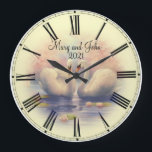 Wedding Große Wanduhr<br><div class="desc">Great and high quality design. You will love it like others. Be free to use this design for some other product you like or to add your text. Thank you. Have a great day.</div>