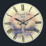 Wedding Große Wanduhr<br><div class="desc">Great and high quality design. You will love it like others. Be free to use this design for some other product you like or to add your text. Thank you. Have a great day.</div>