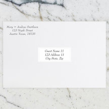 Wedding Guest Address Stickers