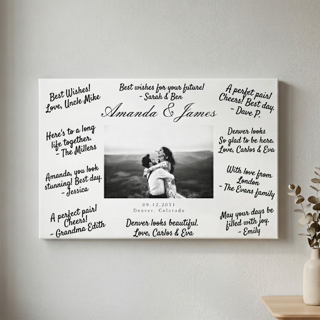 Wedding Guest Book Leinwand Alternative Guestbook (Von Creator hochgeladen)