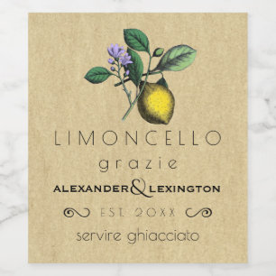 Wedding Guest Fvor Limoncello Vintages Label   Weinetikett