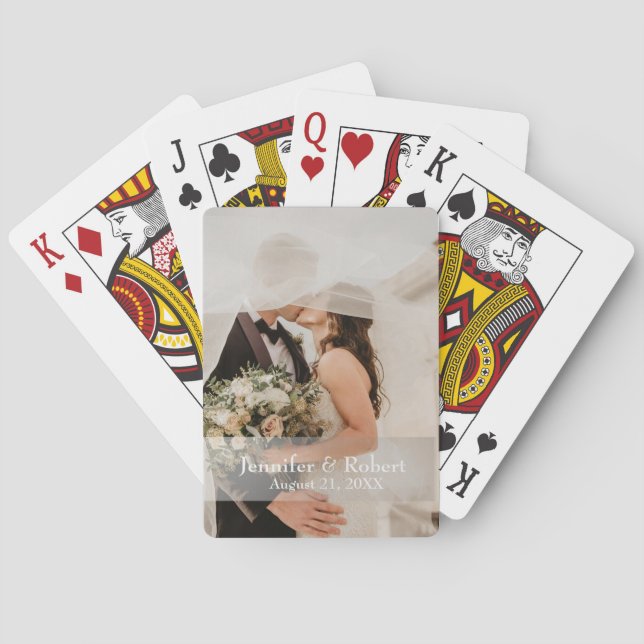 Wedding Guestbook Alternative, Hochzeitsspiele Spielkarten (Rückseite)