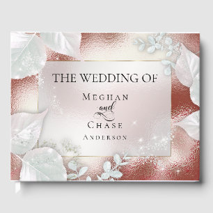 Wedding Guestbook   Terracotta Shimmer Gästebuch