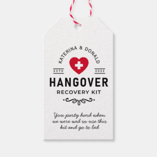 Wedding Hangover Erholung Kit Geschenkanhänger