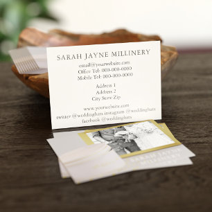 Wedding Hat Designer Business Card Visitenkarte