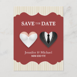 Wedding Hearts - Funny Save the Date Einladung