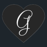 Wedding Hearts Monogram Letter G Wedding Envelope Herz-Aufkleber<br><div class="desc">Wedding Hearts Monogram Letter G Wedding Envelope</div>